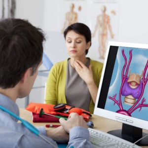 Woman in midage for  Endocrinology Consultation
